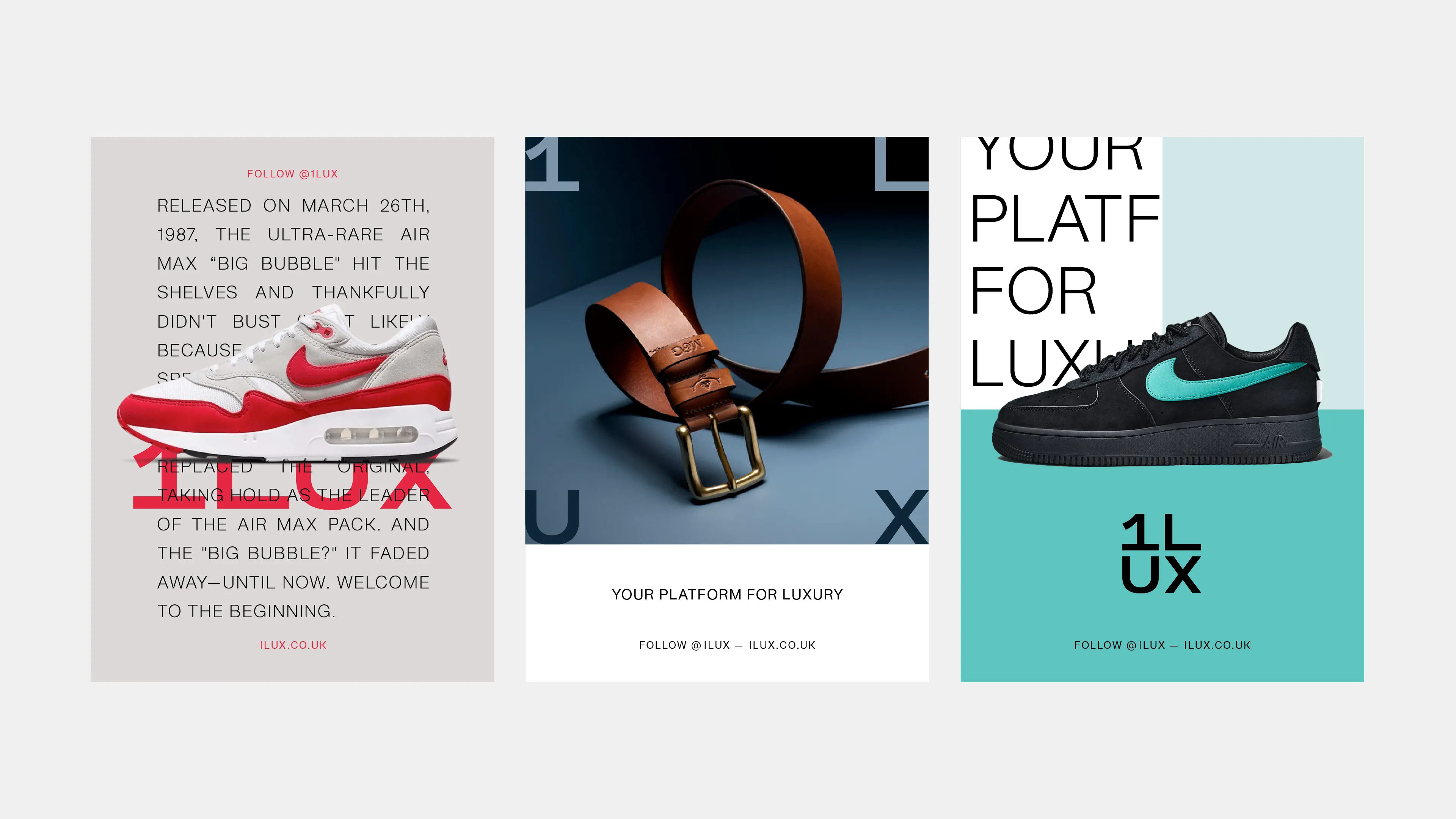 Example of work for 1Lux