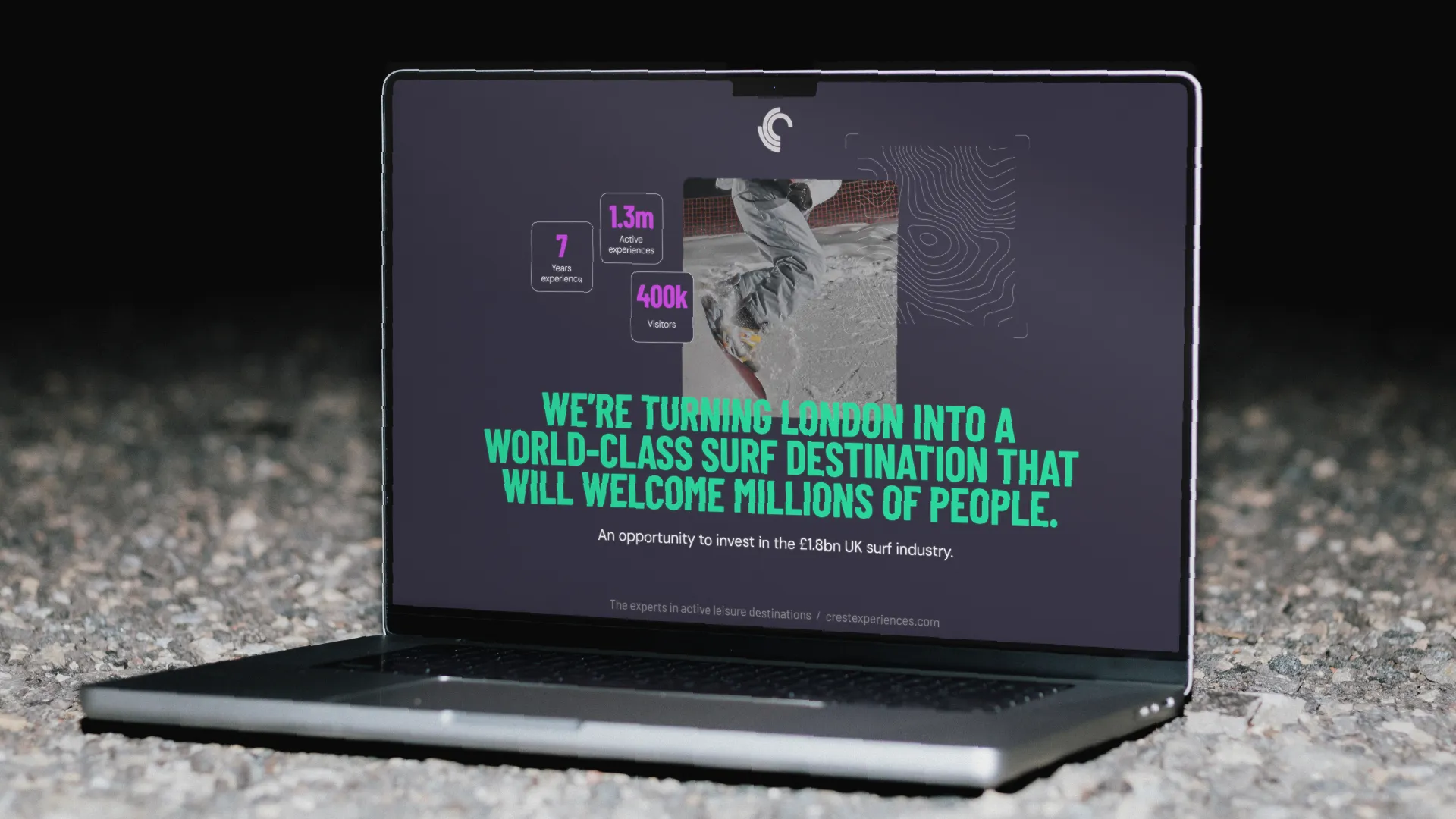 Example of work for Crest Experiences