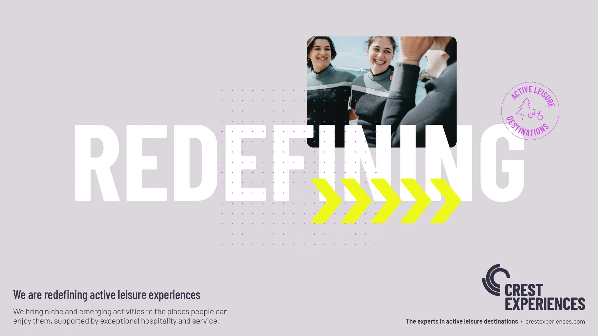 Example of work for Crest Experiences