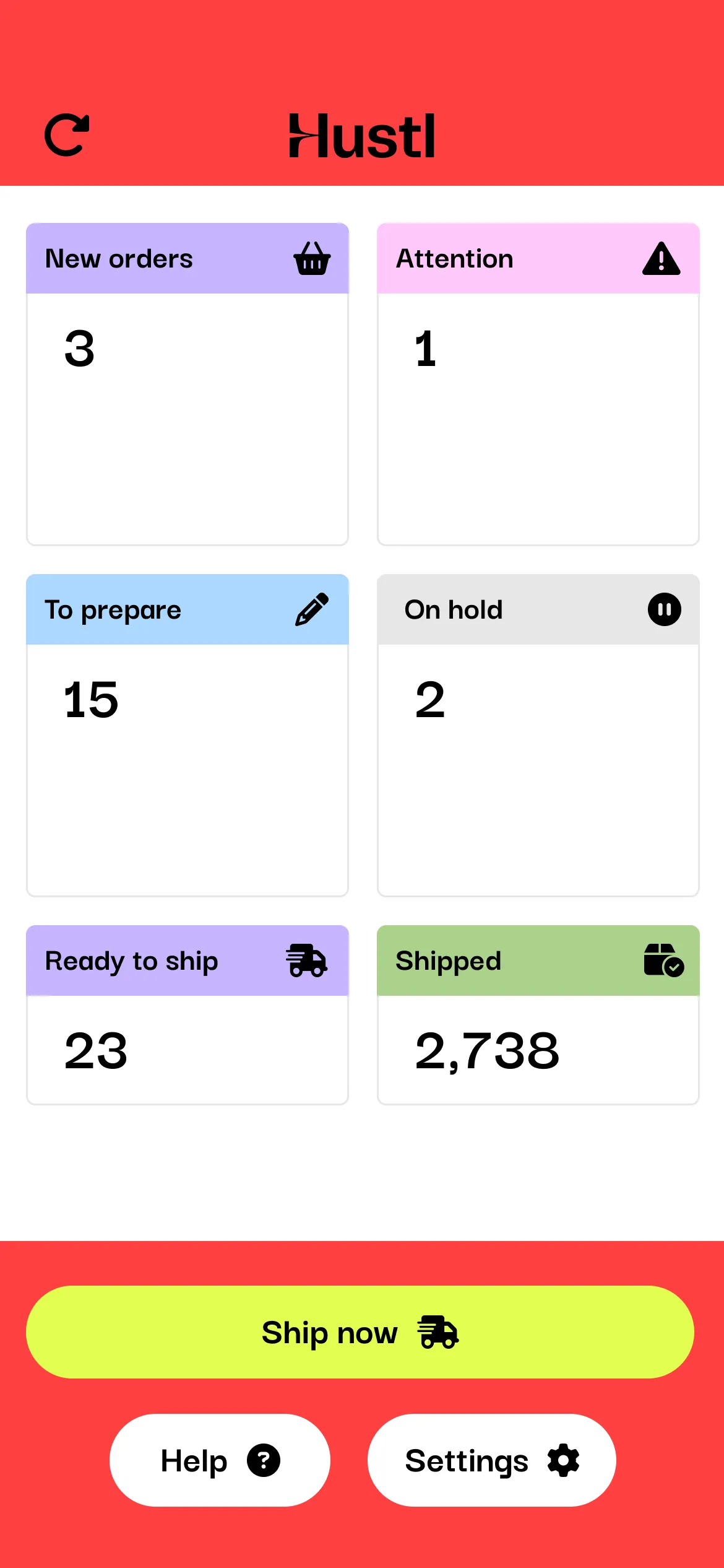Example of work for Hustl