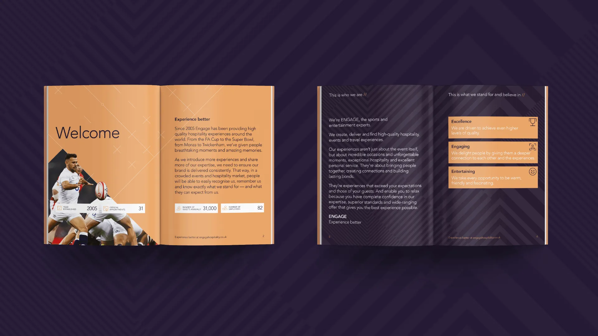 Example of work for Engage