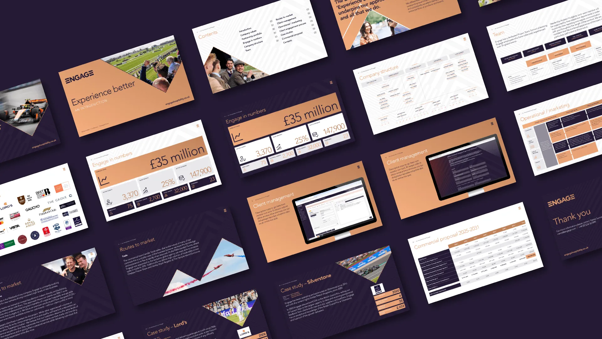 Example of work for Engage