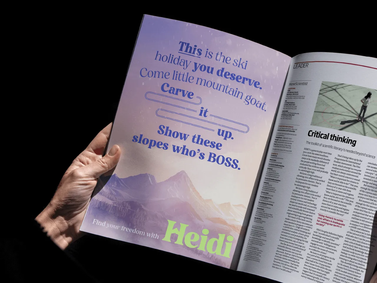 Example of work for Heidi Peak Season Campaign