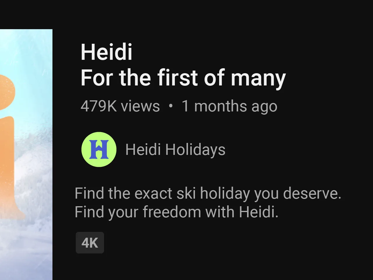 Example of work for Heidi Peak Season Campaign