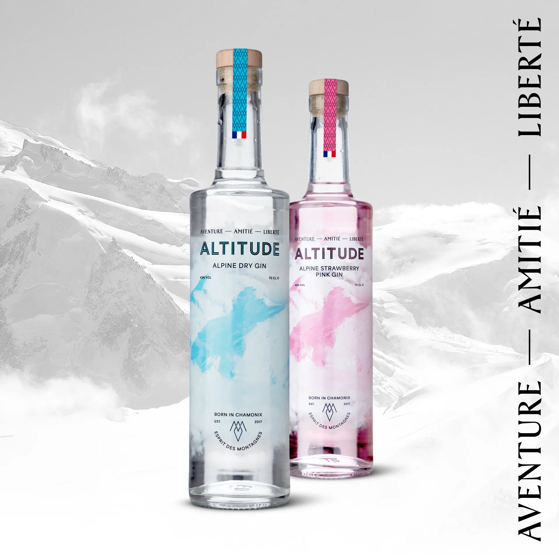 Example of work for Altitude Gin