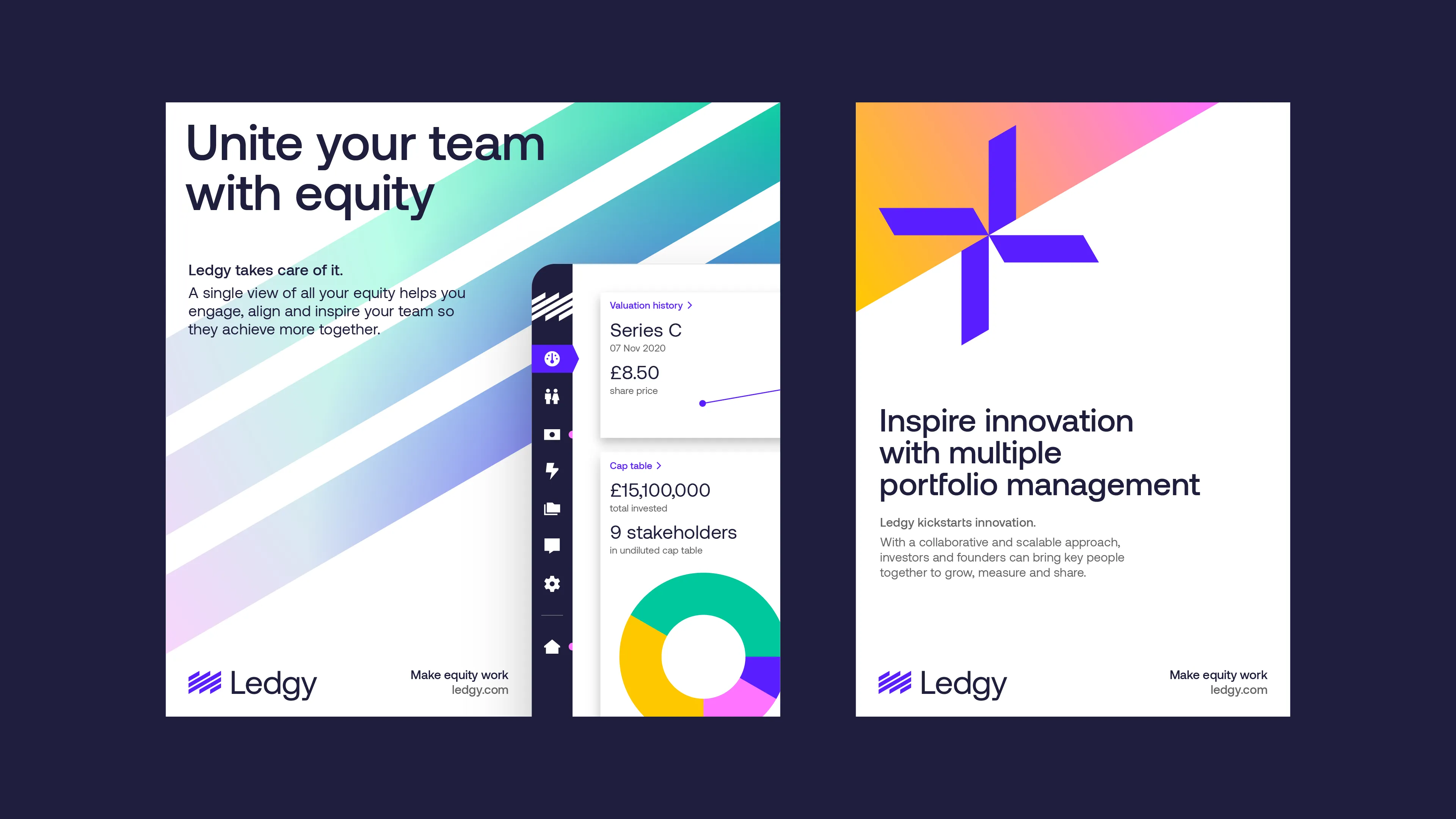 Example of work for Ledgy Brand
