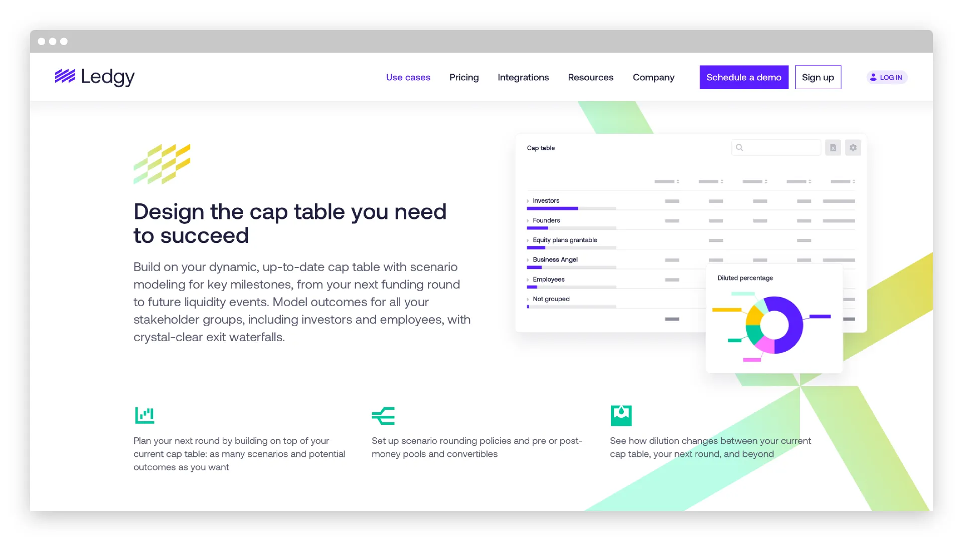 Example of work for Ledgy Brand