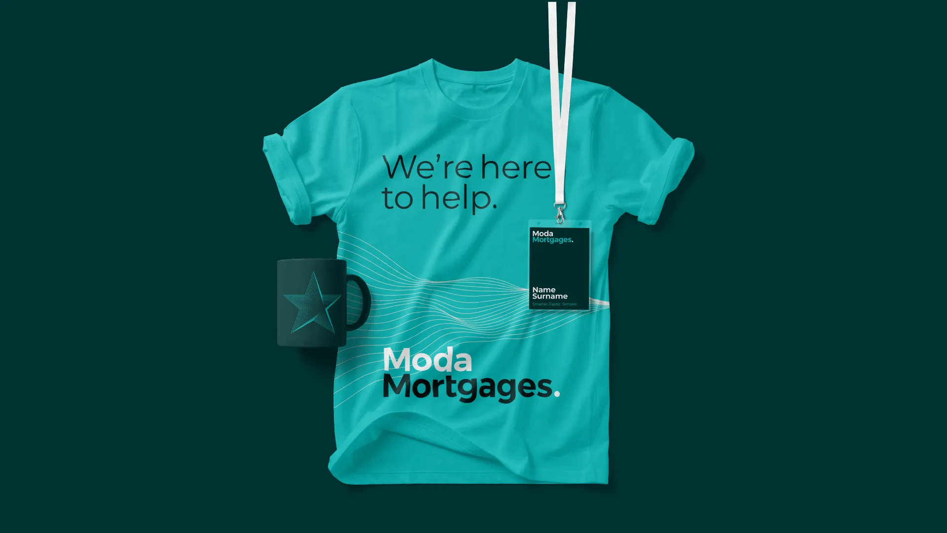Image showing the brand work for ModaMortgages