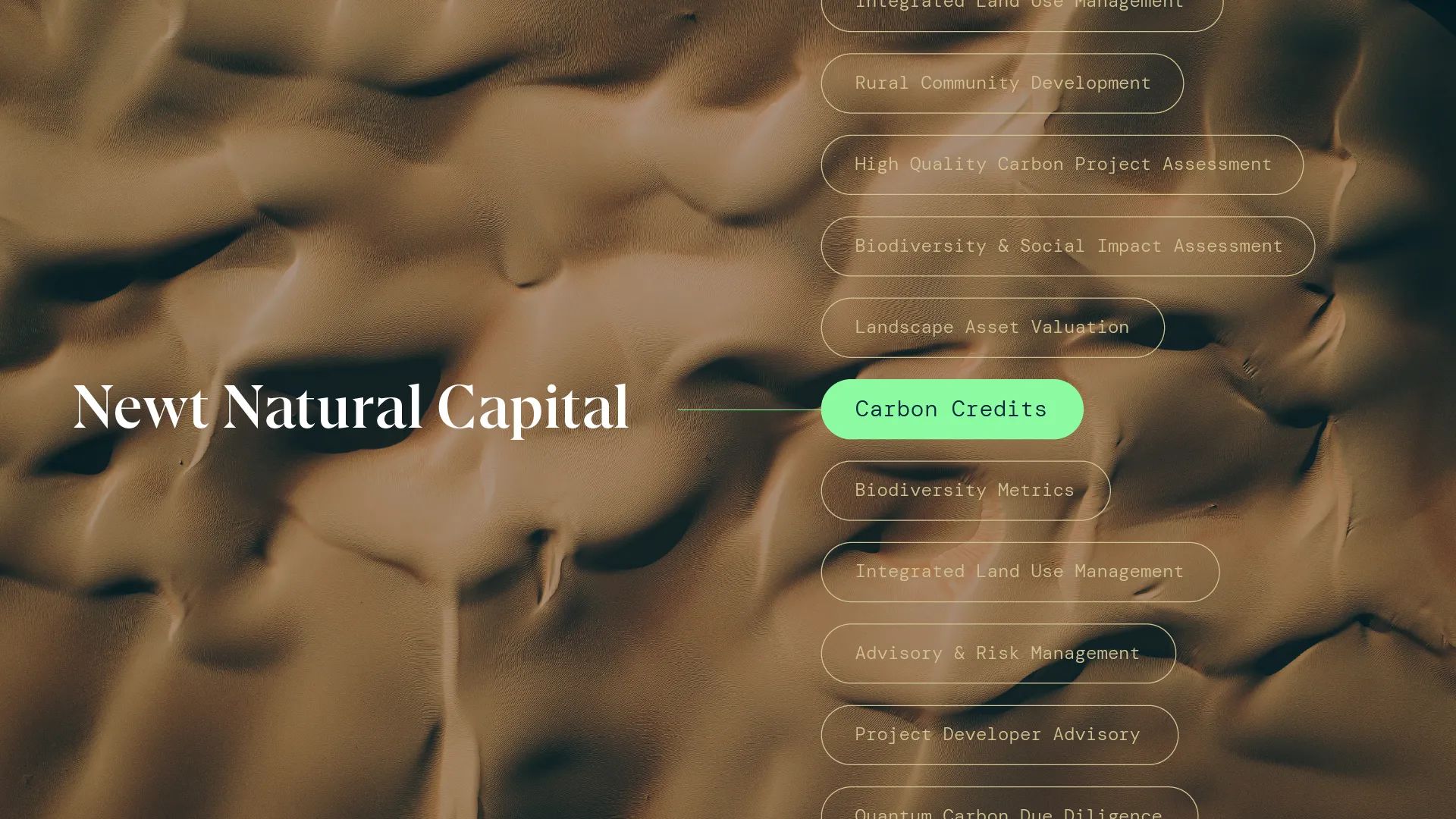 Example of work for Newt Natural Capital