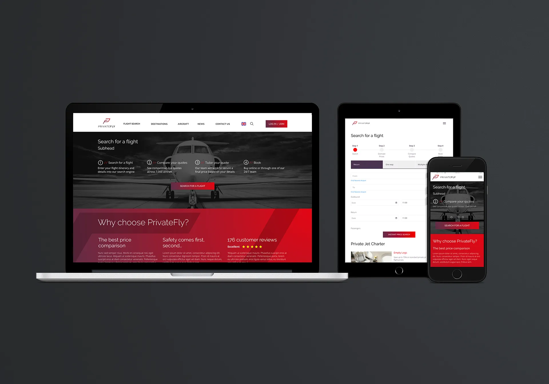 Example of work for PrivateFly