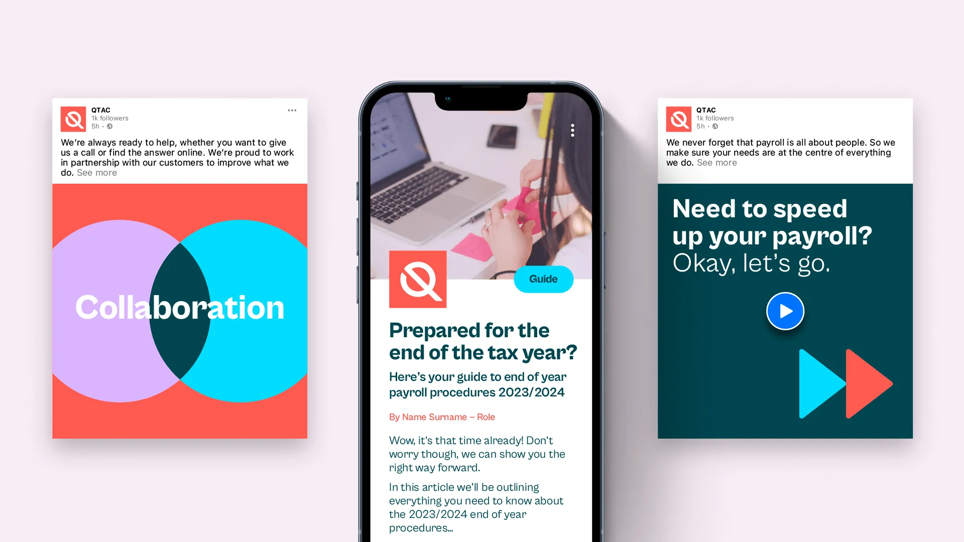 Example of work for Qtac Payroll