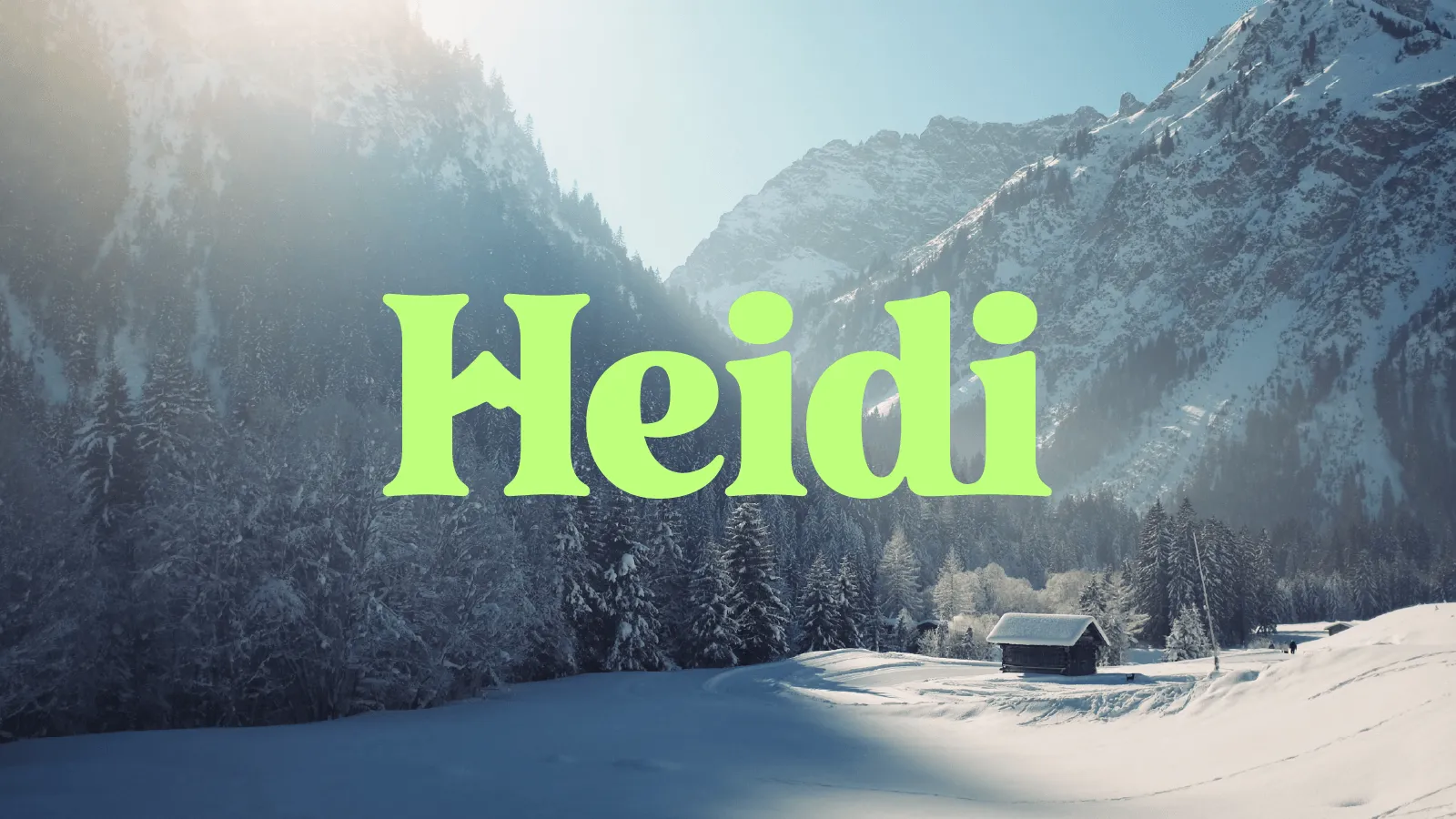 Image showing thr brand work for Heidi