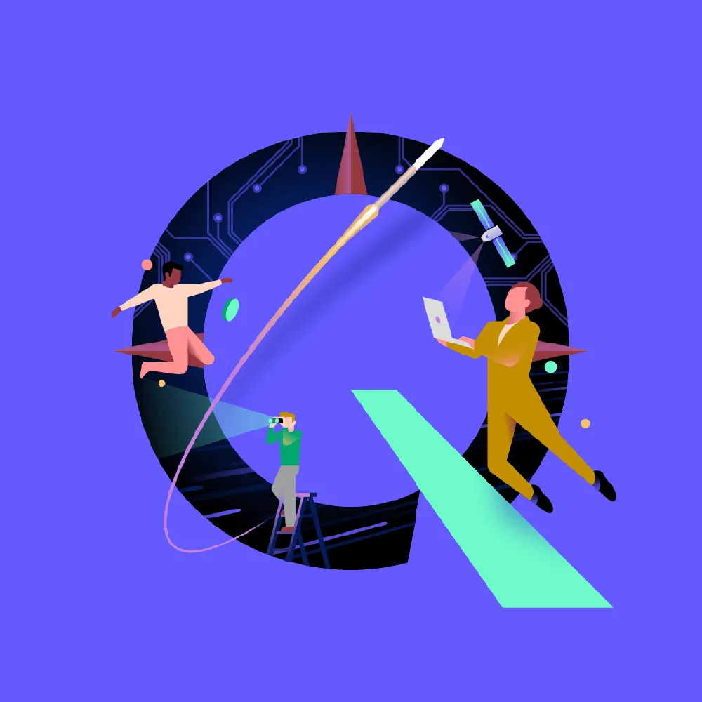 Image showcasing work for Qorus